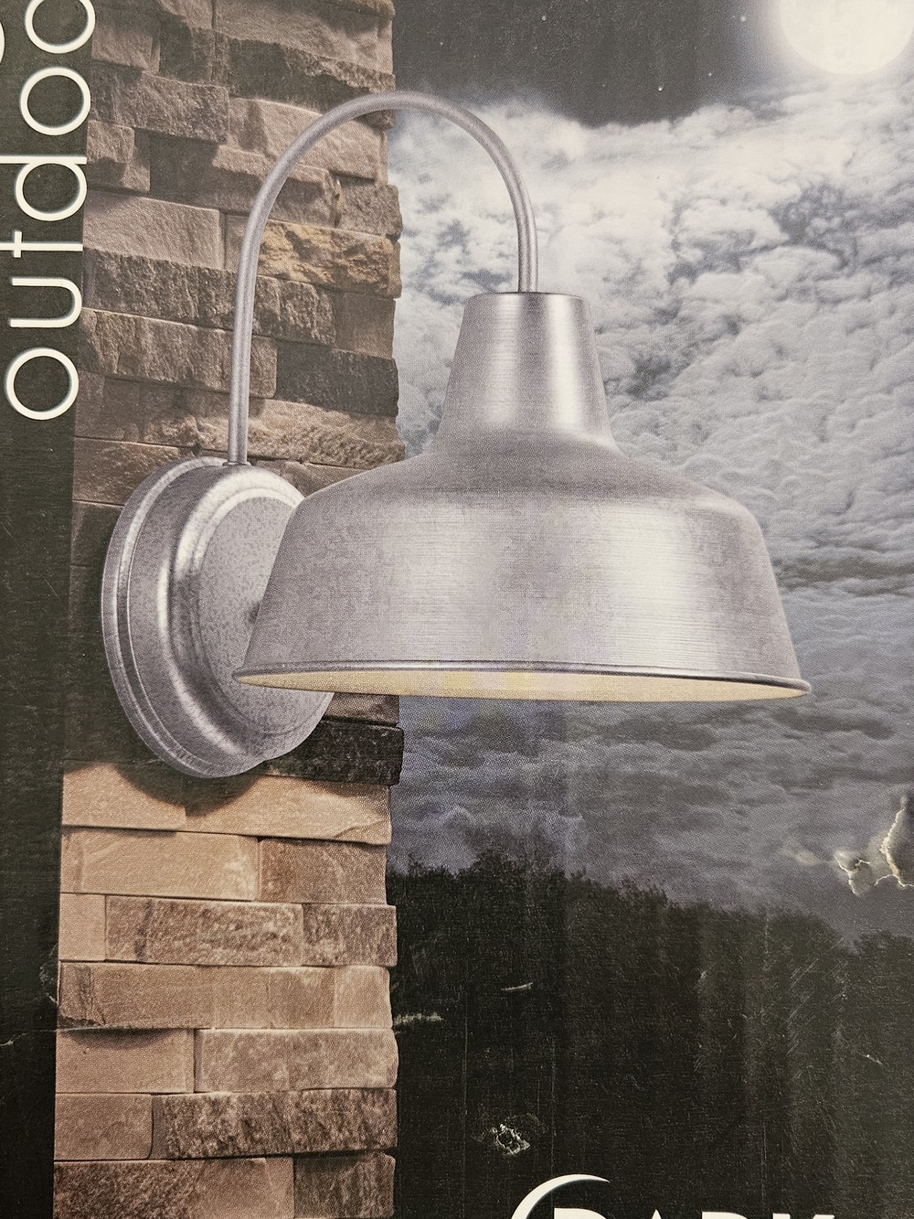 Classic Outdoor Wall Hook Light in Silver #242